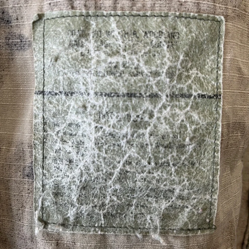 Vintage Mens Camouflage‎ Field Jacket Military Style Button Up Hunting Coat